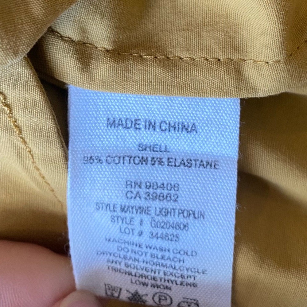 Theory Mustard Yellow Poplin Button Up Shirt Dress size women's 2 - Picture 7 of 7